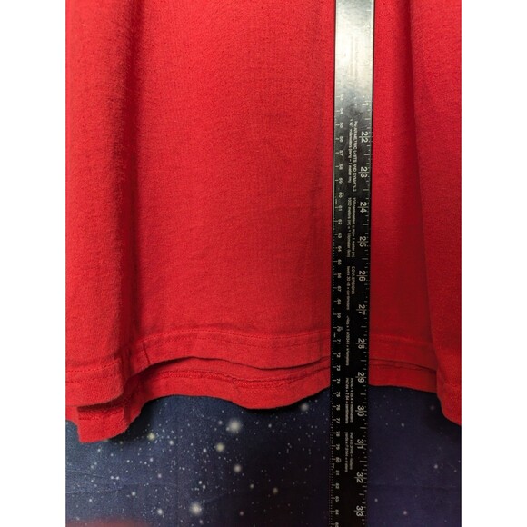 Red Grim Reaper King of Spades Skeleton Graphic Tee XL Streetwear Skater Punk - Picture 6 of 8